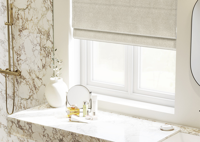 William Morris At Home Lodden Embroidery, Chalk - Roman Blind - Image 5